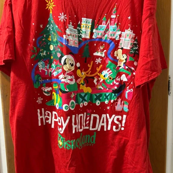 Disneyland Red Holiday Graphic Tee - Picture 2 of 5